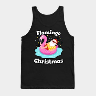 Flamingo Christmas design product Tank Top